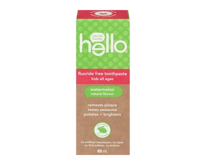 Hello Dentifrice enfants Fresh Watermelon sans fluorure - 88.0 ML