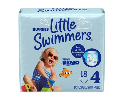 Huggies Maillots De Bain Jetables Little Swimmers, Taille Moyen - 18 CHA