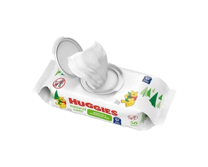 Huggies Baby Wipes, Natural Care Sensitive, UNSCENTED, 1 Flip Top Pack, 56 Wipes - 56.0 EA