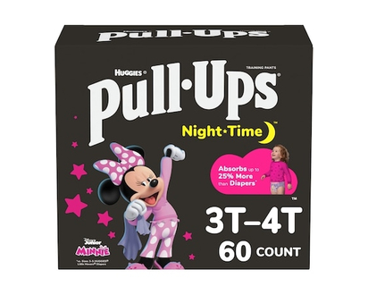 Pull Ups Pull-Ups Girls' Night-Time Potty Training Pants, 3T-4T, 60 Ct - 60 EA