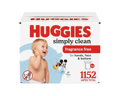 Huggies Simply Clean Unscented Baby Wipes, 6 Refill Packs (1152 Wipes Total) - 1152.0 EA