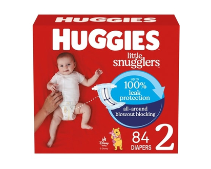 Huggies Little Snugglers Baby Diapers, Size 2 (12-18 lbs), 84 Ct - 84.0 EA