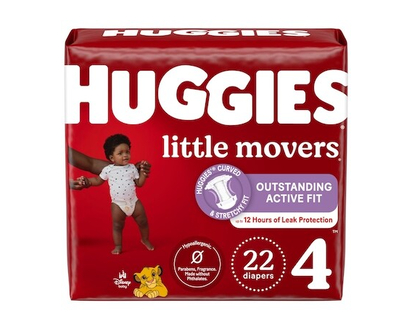 Huggies Little Movers Diapers, Size 4 - 22 EA