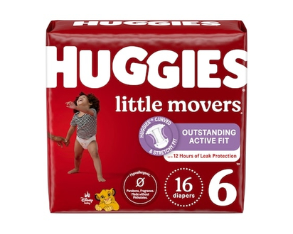 Huggies Little Movers Diapers, Size 6 - 16 EA