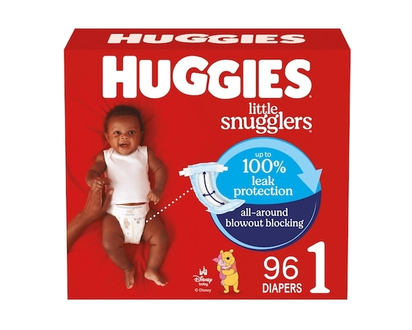 Huggies Little Snugglers Baby Diapers, Size 1 (8-14 lbs), 96 Ct - 96.0 EA