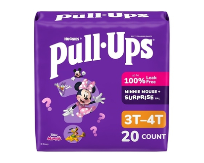 Pull Ups Girls' Potty Training Pants, 3T-4T (32-40 lbs) - 20 EA
