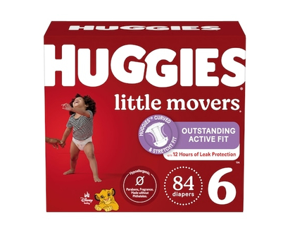 Huggies Little Movers Baby Diapers, Size 6 (35+ lbs), 84 Ct - 84.0 EA