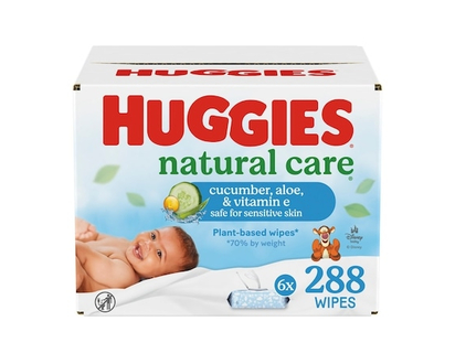 Huggies Baby Wipes, Natural Care Refreshing, SCENTED, 6 Flip Top Packs, 288 Wipes - 288.0 EA