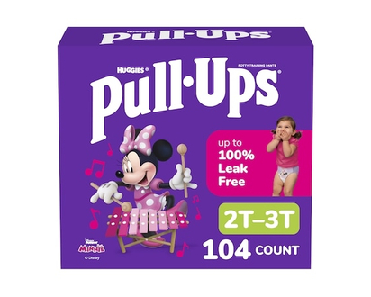 Huggies Pull-Ups Girls' Potty Training Pants, 2T-3T (16-34 lbs), 104 Count - 104.0 EA