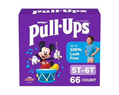 Huggies Pull-Ups Boys' Potty Training Pants, 5T-6T (46+ lbs), 66 Count - 66.0 EA