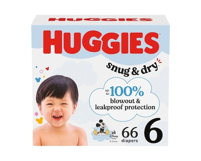 Huggies Snug & Dry Baby Diapers, Size 6 (35+ lbs), 66 Ct - 66 EA