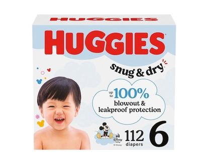 Huggies Snug & Dry Baby Diapers, Size 6 (35+ lbs), 112 Ct - 112.0 EA