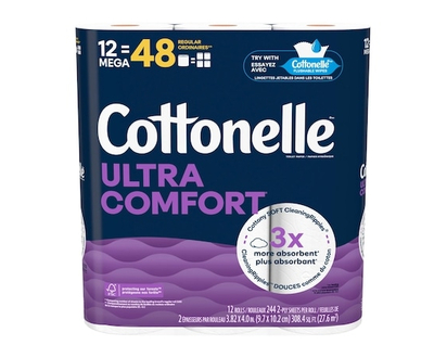 Cottonelle Ultra Comfort Toilet Paper, 12 Mega Rolls - 12.0 EA