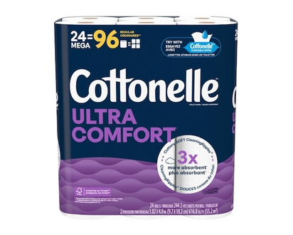 Cottonelle Ultra Comfort Toilet Paper, 24 Mega Rolls - 24.0 EA