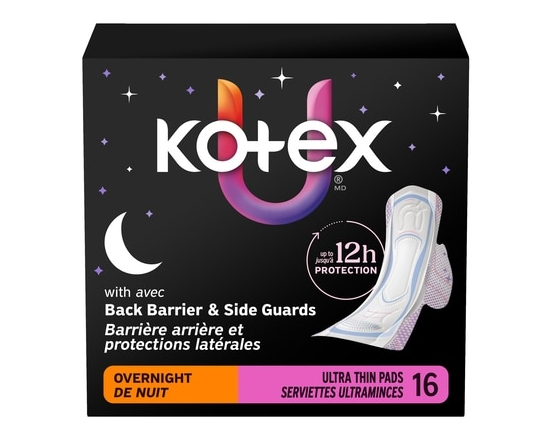 Ultra Thin Overnight Pads With Wings, Heavy Absorbency, 16 Count - 16.0 EA