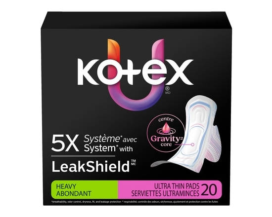 Ultra Thin Pads with Wings, Heavy Absorbency, 20 Count - 20.0 EA