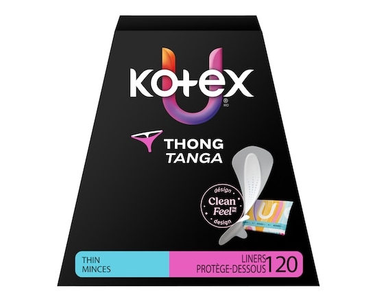 Daily Thong Liners, Wrapped, Light Absorbency, Regular Length, 120 Count - 120.0 EA