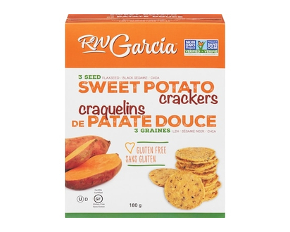 RW Garcia Craquelins patate douce et 3 graines RW Garcia - 180.0 G