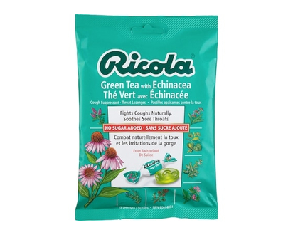 Ricola Green Tea with Echinacea No Sugar Added Cough Drops 19 count - 19.0 EA