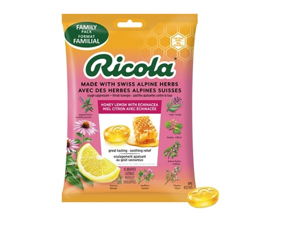 Ricola Honey Lemon Echinacea Cough Drops, 45 count - 45.0 EA