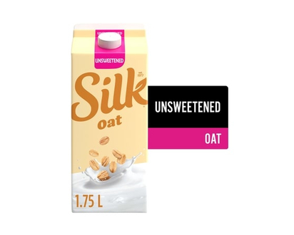 Silk Soya Oat Beverage, Unsweetened, Plant Based, Dairy Free - 1 L