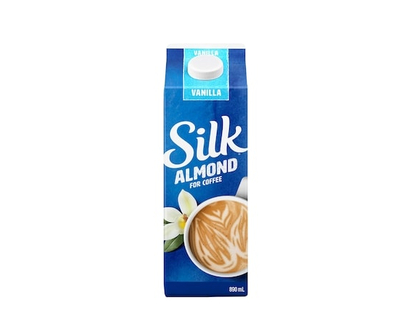 Silk Almond for Coffee, Vanilla Flavour, Plant Based Dairy Free Coffee Creamer 890ml - 890.0 ML