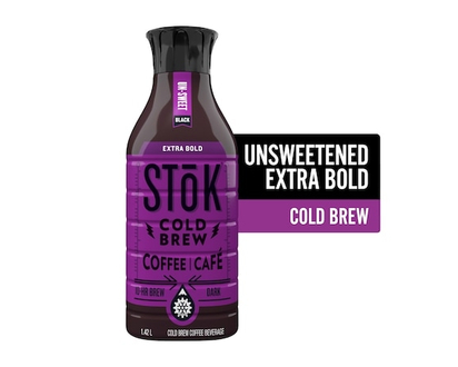 SToK Stok Cold Brew Coffee, Black, Extra Bold - 1.42 L
