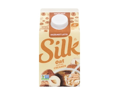 Silk Coffee Enhancer Hazelnut Latte Oat Dairy-Free Creamer - 450.0 ML