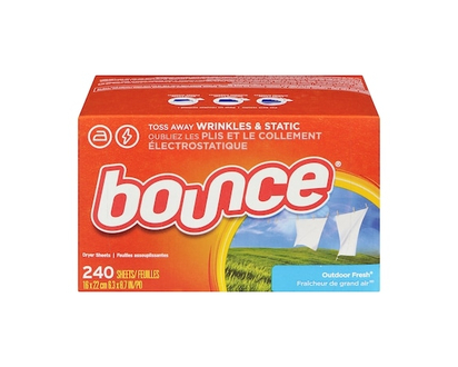 Bounce Fabric Softener Sheets, Outdoor Fresh, 240 Count - 240.0 EA