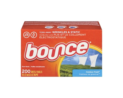 Bounce Feuilles assouplissantes, parfum Fraîcheur de grand air, 200 feuilles - 200.0 EA