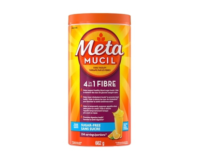 Metamucil Sugar-Free Fiber Supplement Powder, Orange - 660.0 G