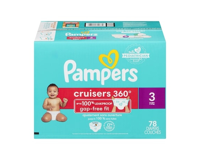 Pampers Cruisers 360 Diapers Size 3 - 78 EA