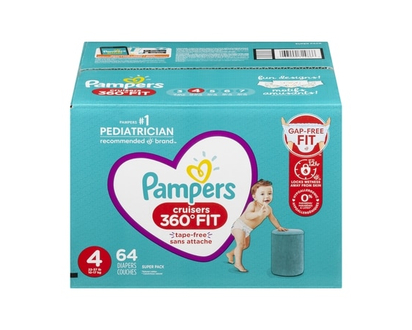 Pampers Cruisers 360 Diapers Size 4 - 64 EA