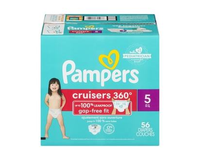 Pampers Cruisers 360 Diapers Size 5 - 56 EA