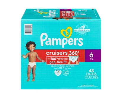 Pampers Couches Cruisers 360, taille 6, 48 couches - 48.0 EA