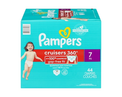 Pampers Diapers - Cruisers 360° - Size 7, 44 Count - 44.0 EA