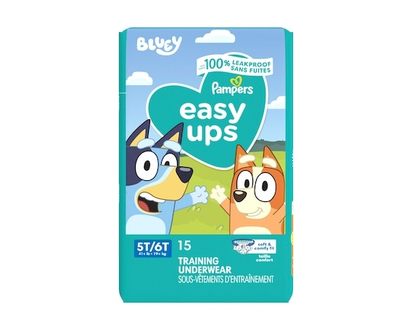 Pampers Easy Ups Training Underwear Boys Size 7 5T6T, 15 Count - 15 EA