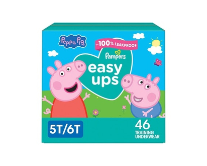 Pampers Easy Ups - 5T6T Format Super Pour Filles – 1/46 COUCHES - 46.0 EA