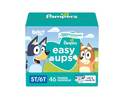 Pampers Easy Ups Training Underwear Boys Size 5T6T 46 Count - 46.0 EA