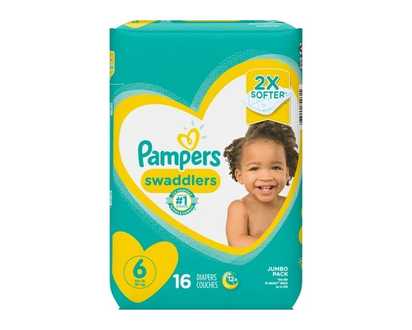 Pampers Swaddlers Diapers Size 6 16 Count - 16 EA