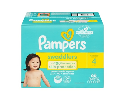 Couches Pampers Swaddlers, taille 4, 66 couches - 66 CHA