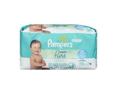 Pampers Aqua Pure Sensitive Baby Wipes 2X Pop-Top 112 Count - 112.0 EA