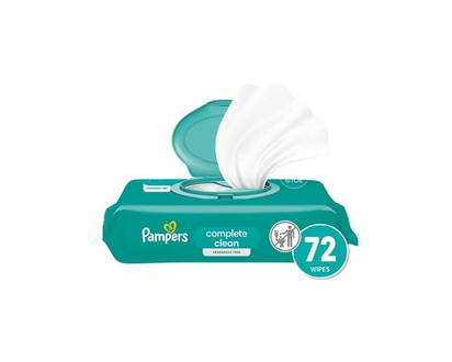 Pampers Baby Clean Wipes Fragrance Free 1X Pop-Top 72 Count - 72.0 EA