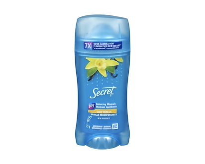 Secret Invisible Solid Antiperspirant and Deodorant, Vanilla Scent, 73 g - 73 G
