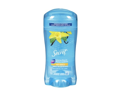 Secret Clear Gel Antiperspirant and Deodorant, Vanilla Scent - 73.0 G