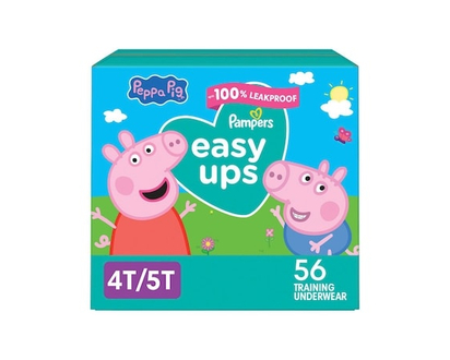 Sous-vêtements d’entraînement Pampers Easy Ups, taille 6 4T/5T, filles, 56 sous-vêtements - 56 CHA