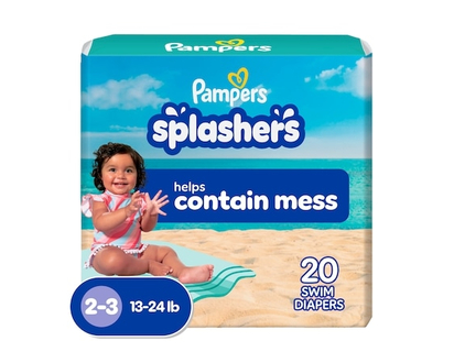 Pampers Maillots de bain jetables Splashers, taille P, 20 maillots - 20.0 EA