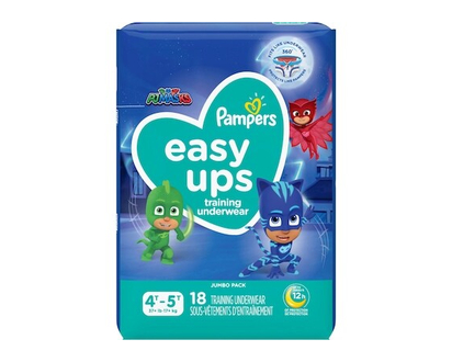 Pampers Easy Ups Training Underwear Boys Size 6 4T-5T - 18 EA
