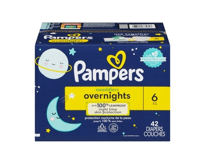 Pampers Swaddlers Overnight Diapers Size 6 42 Count - 42.0 EA