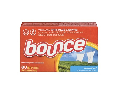 Bounce Dryer Sheets, Outdoor Fresh, 80 count - 80.0 EA